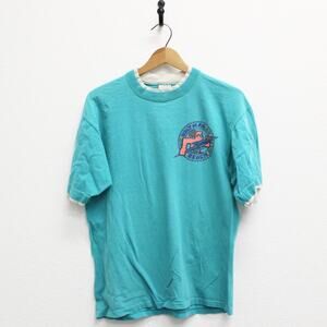 Vintage Lightning Bolt Boltman Beach T Shirt Medium